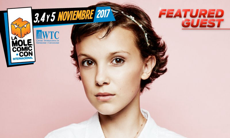 Cancela Millie Bobby Brown visita a La Mole Comic Con