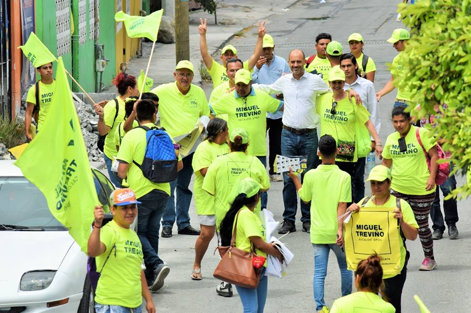 Miguel Treviño ya es líder en la contienda electoral