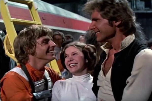 ¿Hubo beso entre Mark Hamill y Harrison Ford en Star Wars?