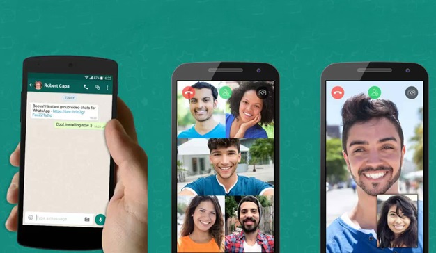 Felices los cuatro en llamadas de WhatsApp