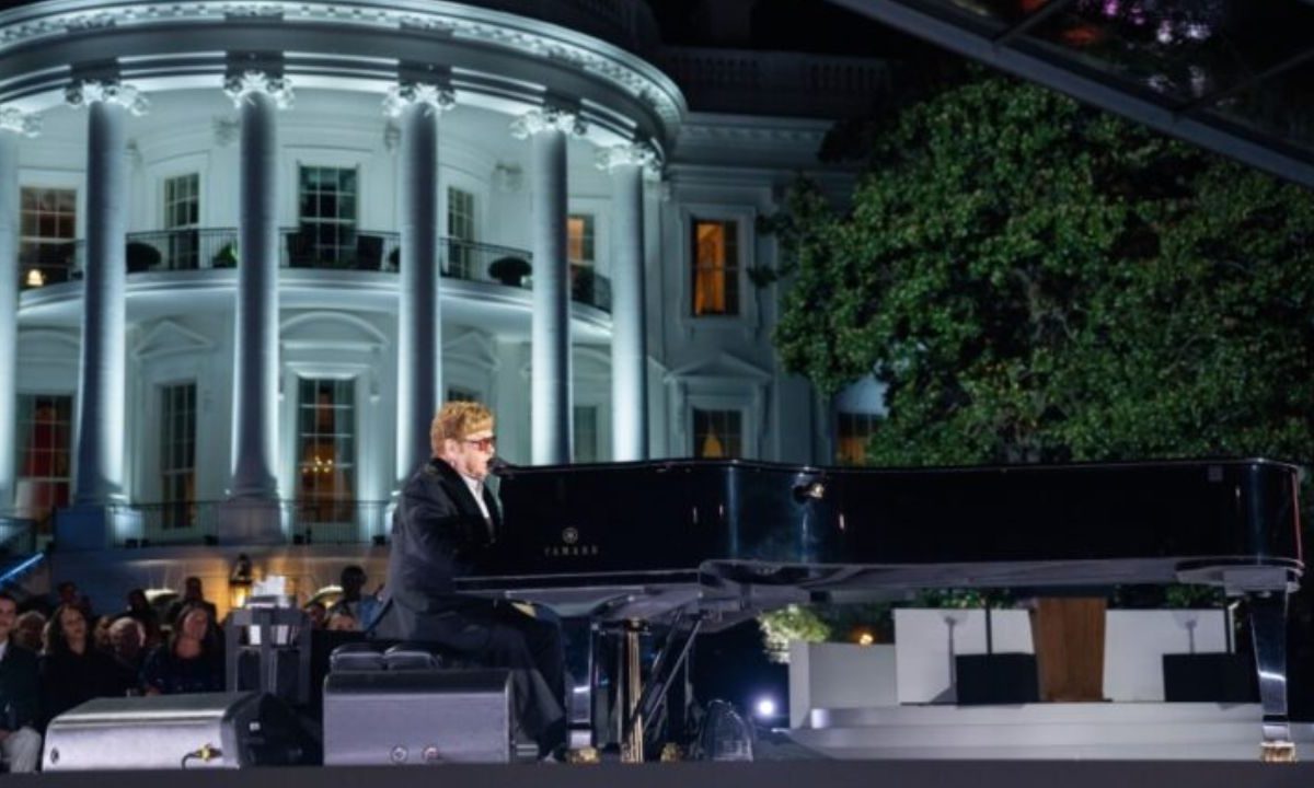 Concierto para activismo por Elton John en la casa blanca
