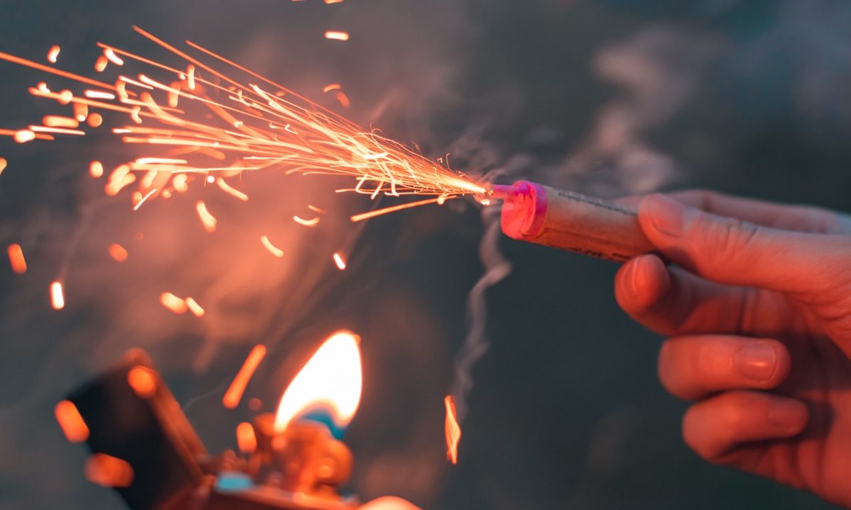 Las quemaduras por fuegos artificiales