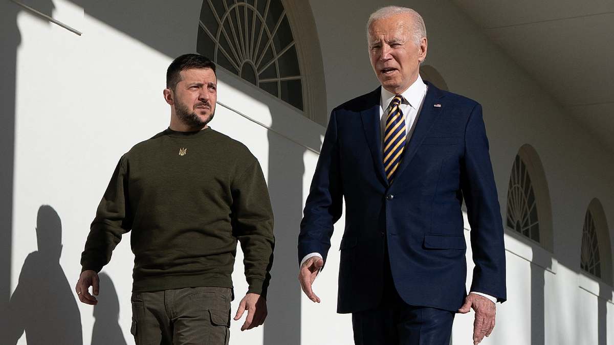 Volodimir Zelenski en la Casa Blanca