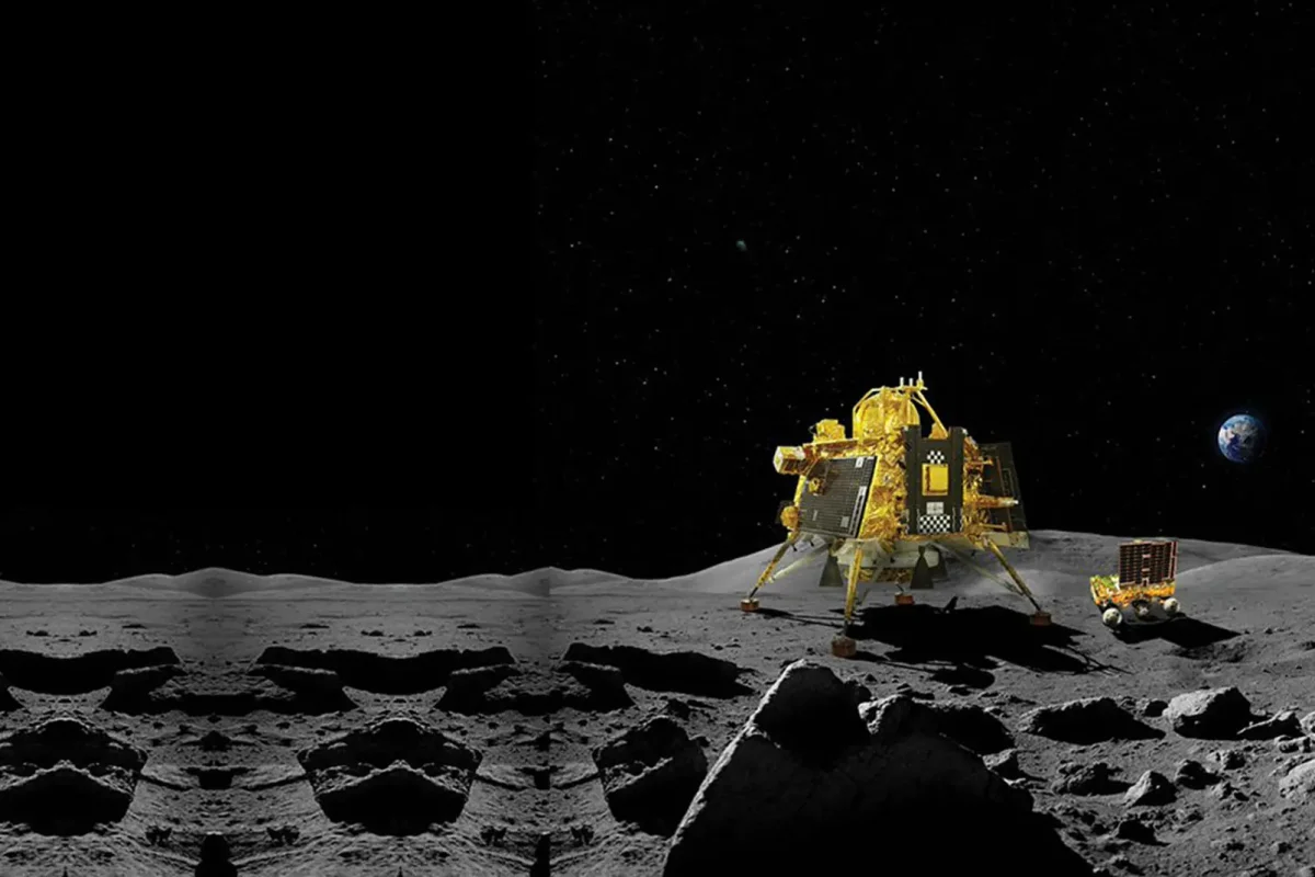 “India marca historia al lograr exitoso alunizaje de Vikram en la Luna”