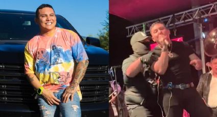 Bajan del escenario a Edwin Luna, cantante de La Trakalosa de Monterrey, por supuesta presencia de personas armadas